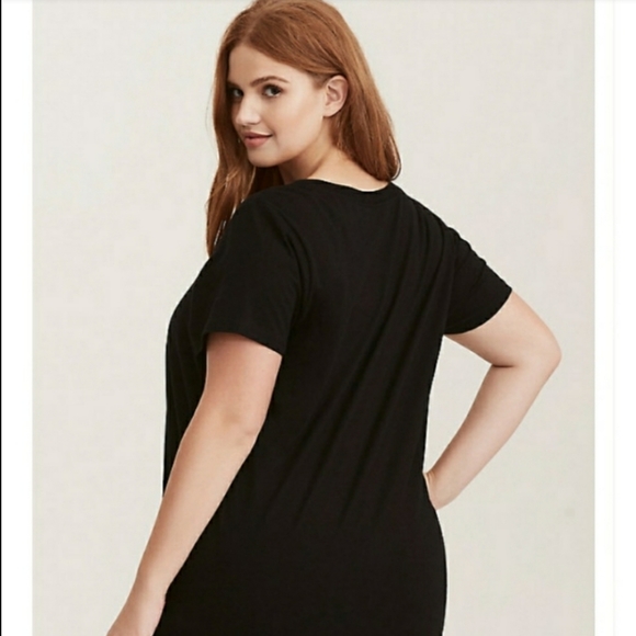 Torrid Rose & Skull Gold Foil T-shirt - Picture 2 of 5